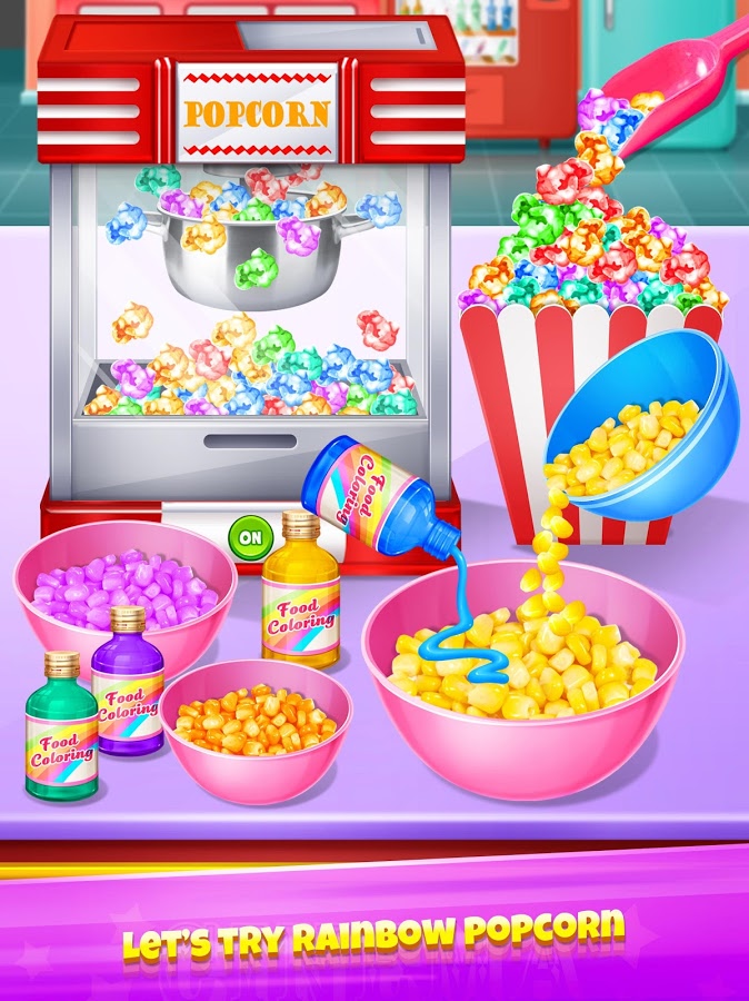 Popcorn Maker - Yummy Rainbow Popcorn Food截图2