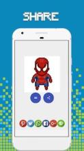 SuperPixel – Hero Coloring by Number截图1