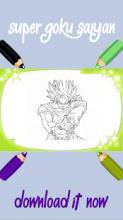 Hero Goku Saiyan Coloring Book截图1