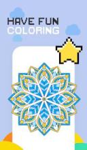 Mandala Coloring Book - Color By Number截图1