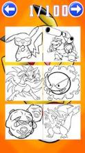 coloring pokemo monster pikachu截图4