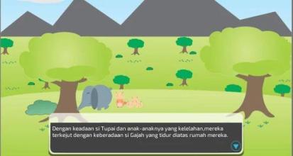 Cerita Interaktif Anak : Gajah dan Tupai截图4