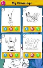 Sponge coloring games free截图1