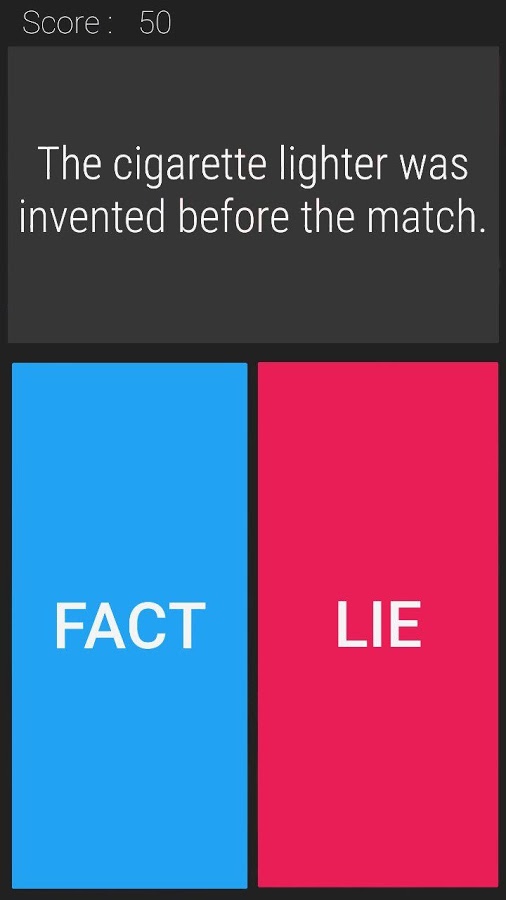 Fact Or Not? : The Impossible Fact Quiz截图1