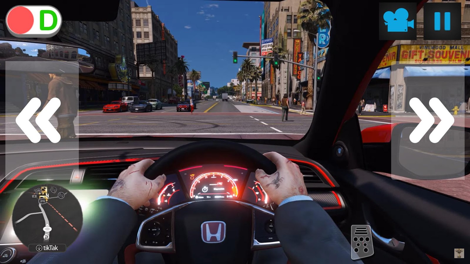 City Driver Honda Civic Simulator截图2