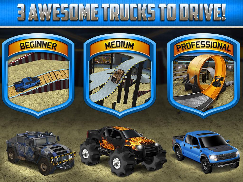 3D Monster Truck Parking Game截图5