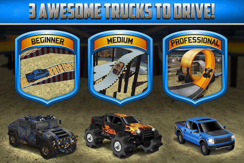 3D Monster Truck Parking Game截图1