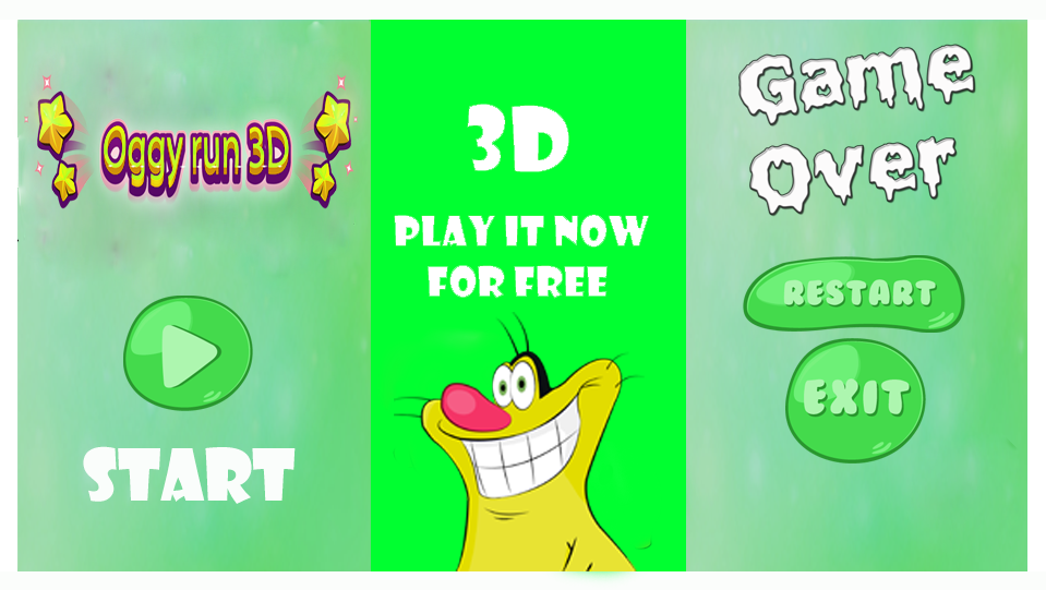 Oggy run 3D截图2