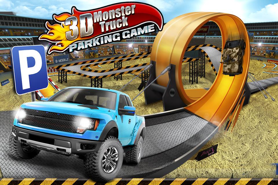 3D Monster Truck Parking Game截图4