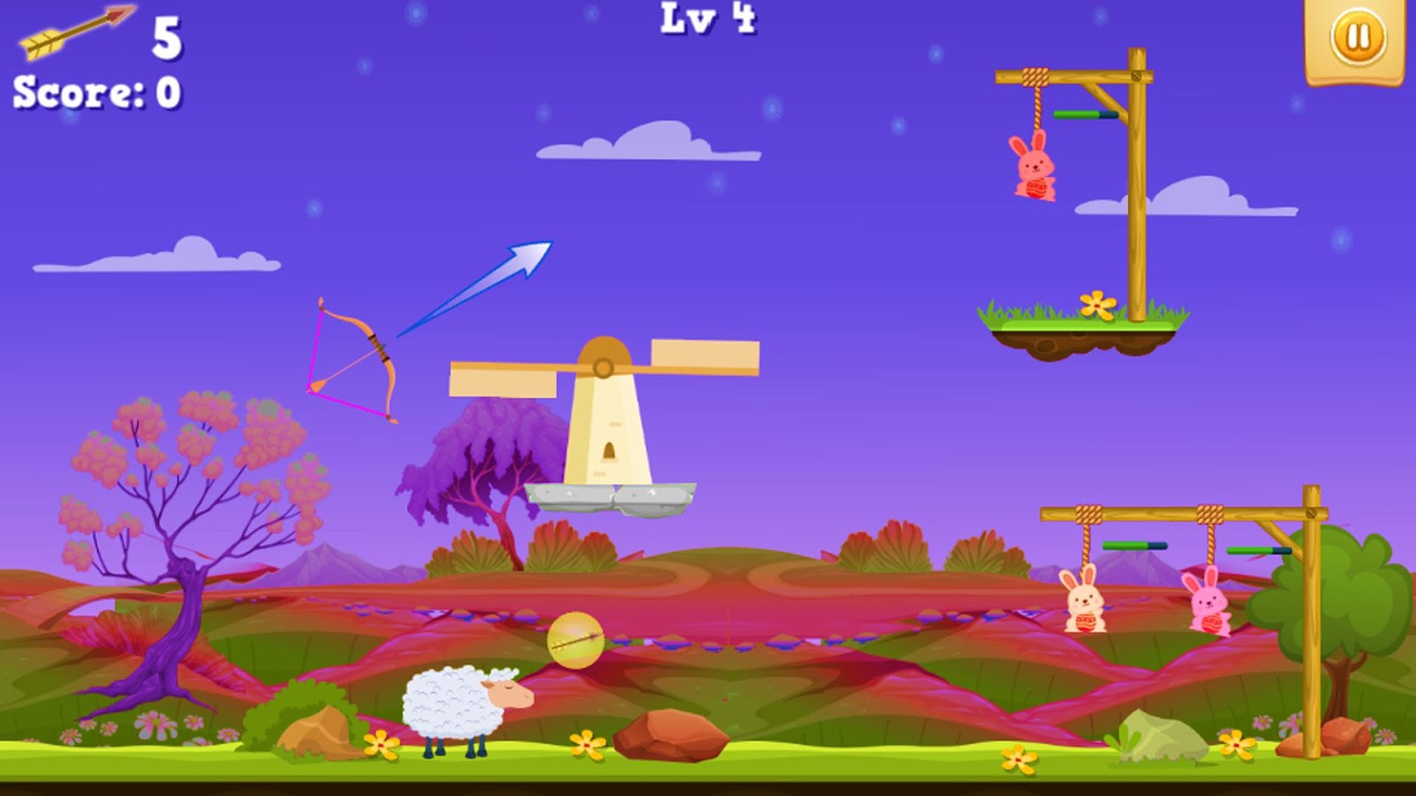 Bunny Shooter - Funny Archery Bow And Arrow Game截图3
