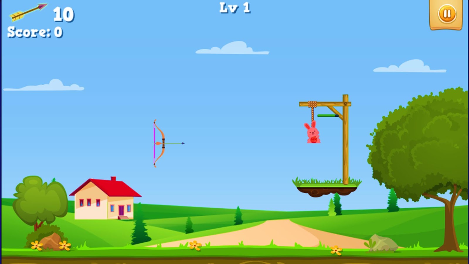 Bunny Shooter - Funny Archery Bow And Arrow Game截图1