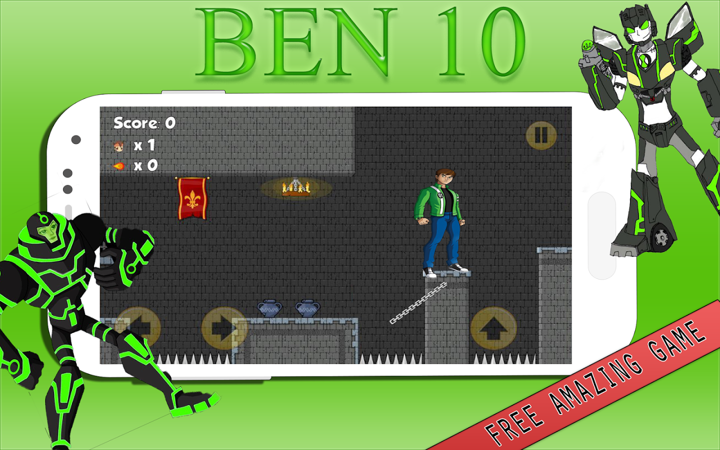 Hero Ben Fight Alien Battle截图2