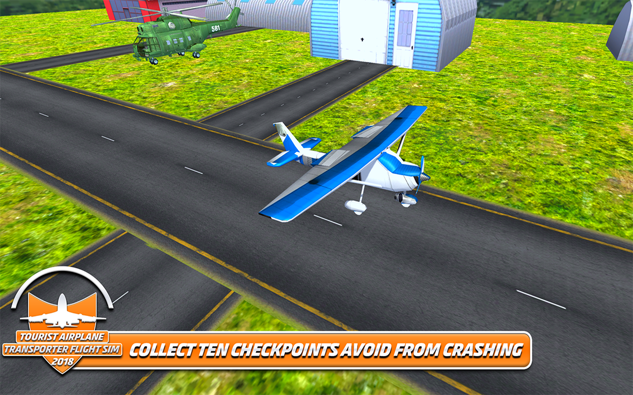 Tourist Airplane Transporter Flight Sim 2018截图2