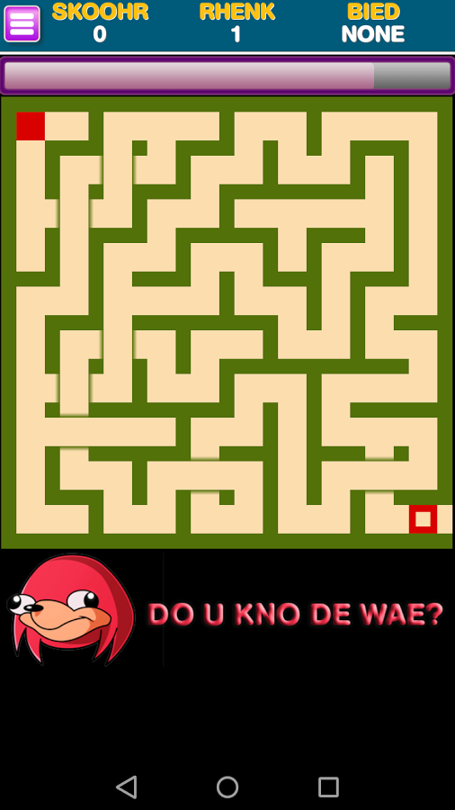 Ugandan Knuckles Maze Escape截图2