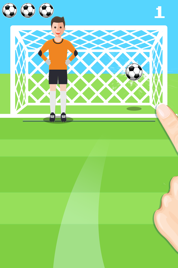 Penalty Shooter ⚽Goalkeeper Shootout Game截图4