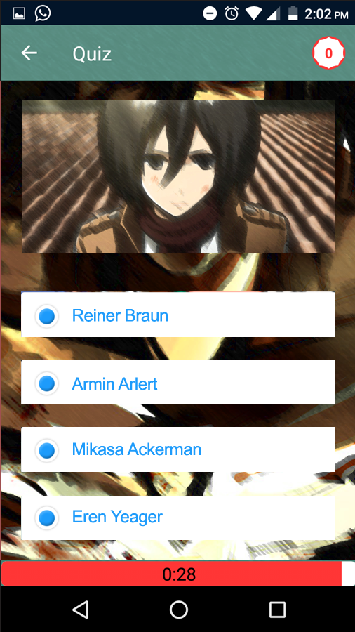 Guess Attack on Titan Trivia Quiz截图1