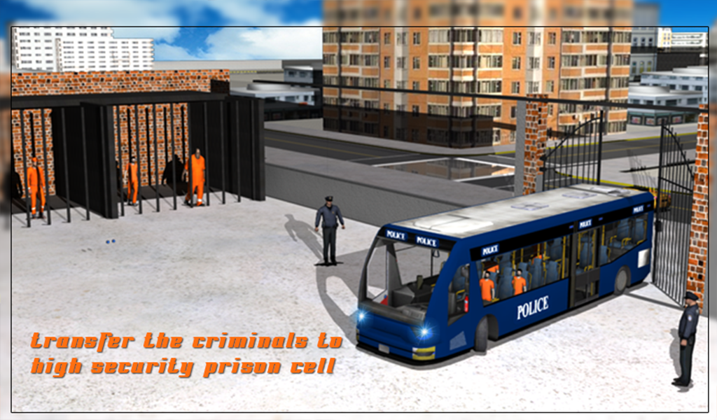 Jail Criminal Transport Bus截图3