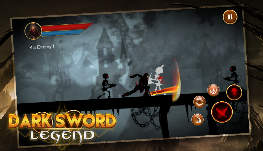 Dark Shadow Legend - Black Swordman Hero Fight截图2