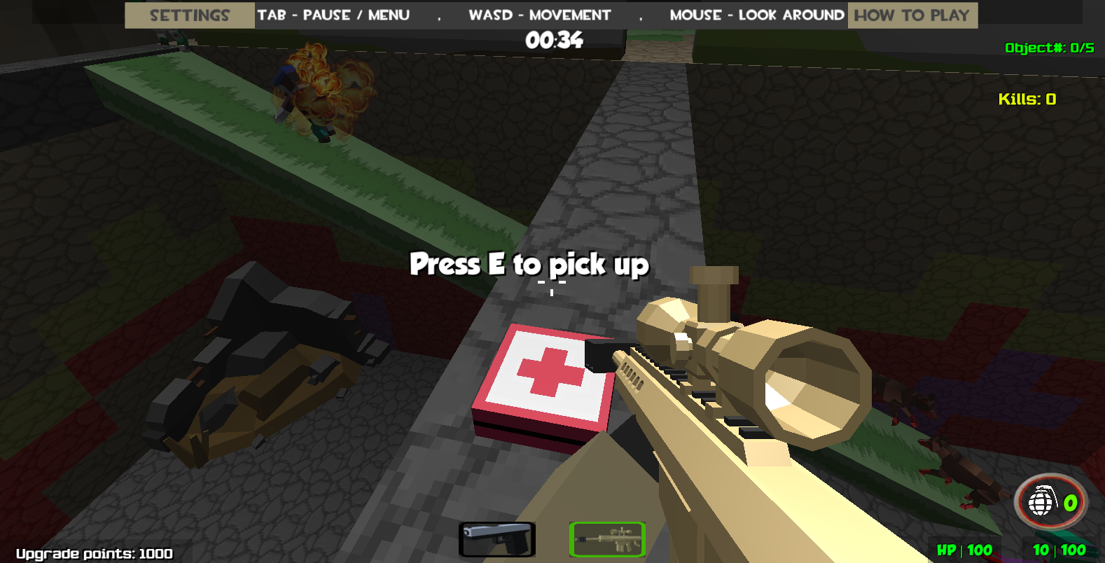 Zombie Arena 3D Survival Offline截图2