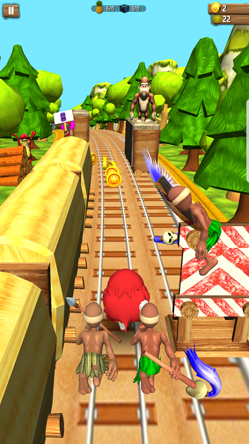 Uganda Knuckles Subway: Train Surfer Rush截图5