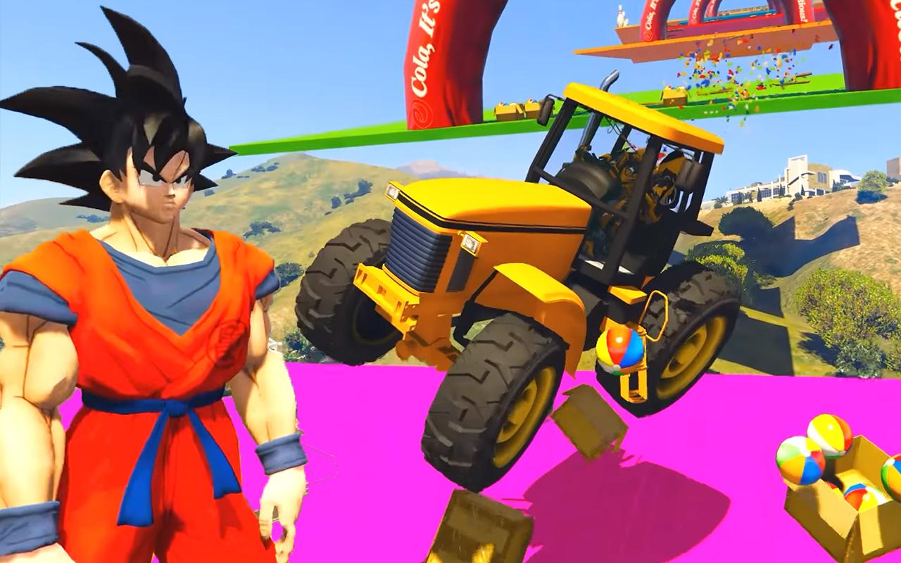 Superheroes Tractor Simulator Stunts截图5