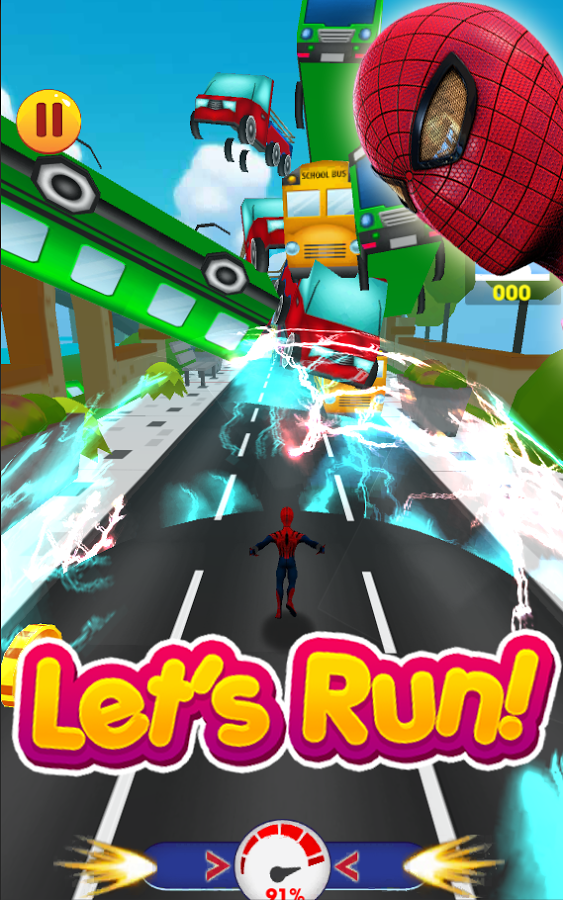 Subway SpiderVerse Rush: avenger spiderman 3D Game截图5