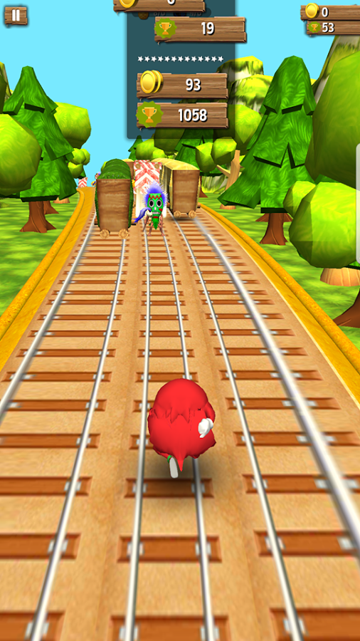 Uganda Knuckles Subway: Train Surfer Rush截图4