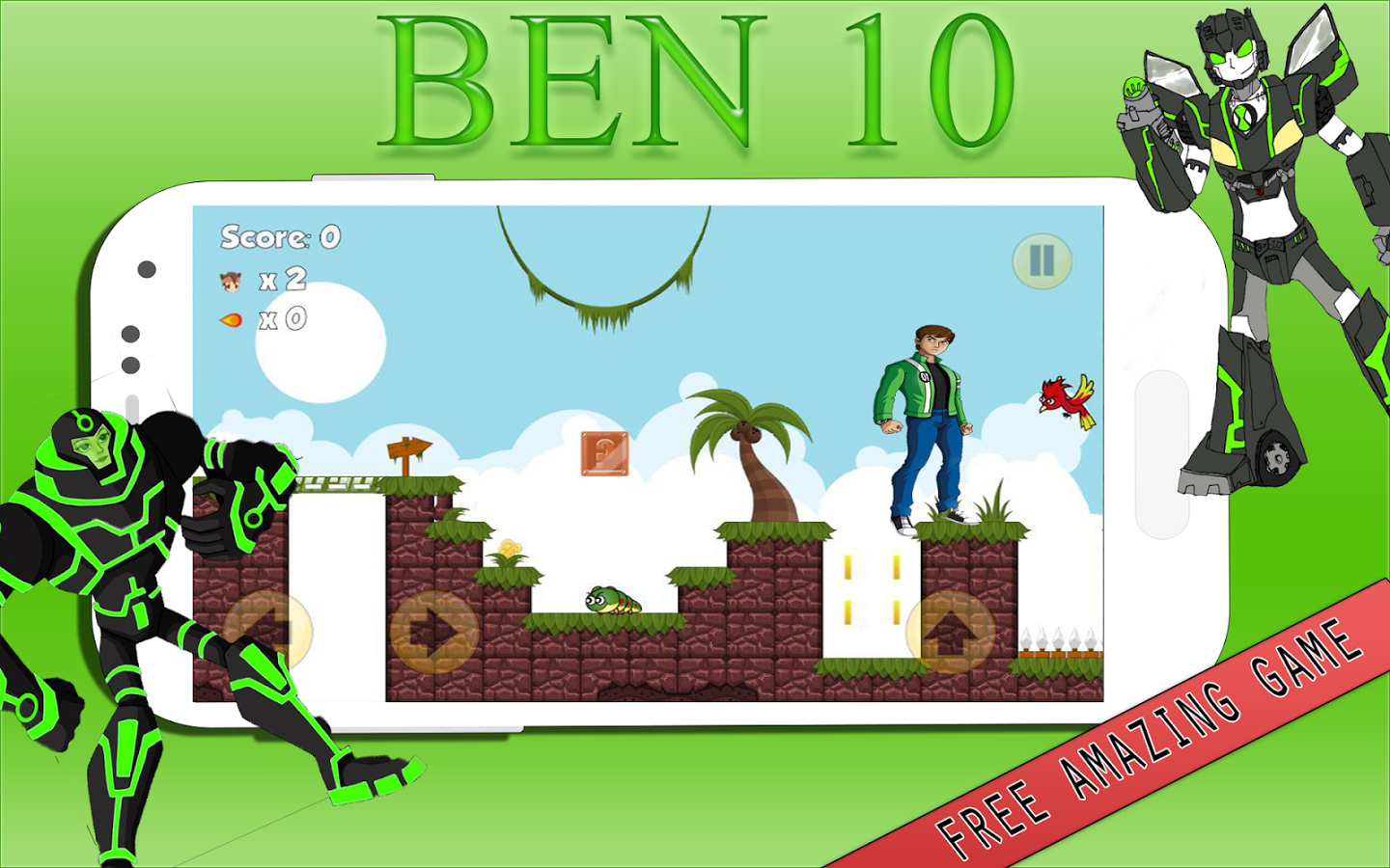 Hero Ben Fight Alien Battle截图1