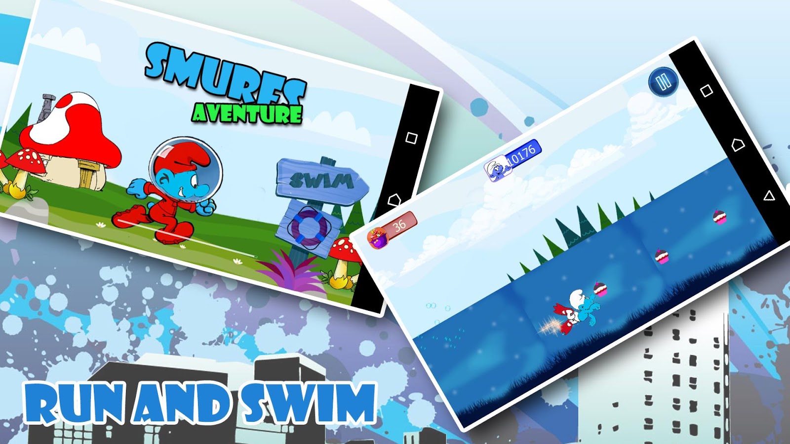 Schtroumpf Surfer adventure截图3