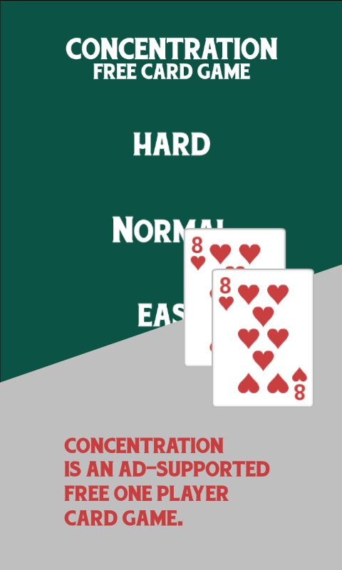 Concentration Free Card Game截图3