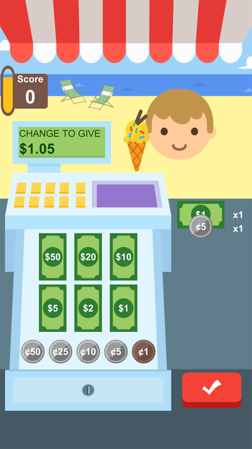 Crazy Cashier: Ice cream cash register sim截图2