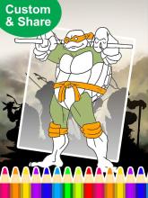 Coloring:Turtles Ninja Legends截图2