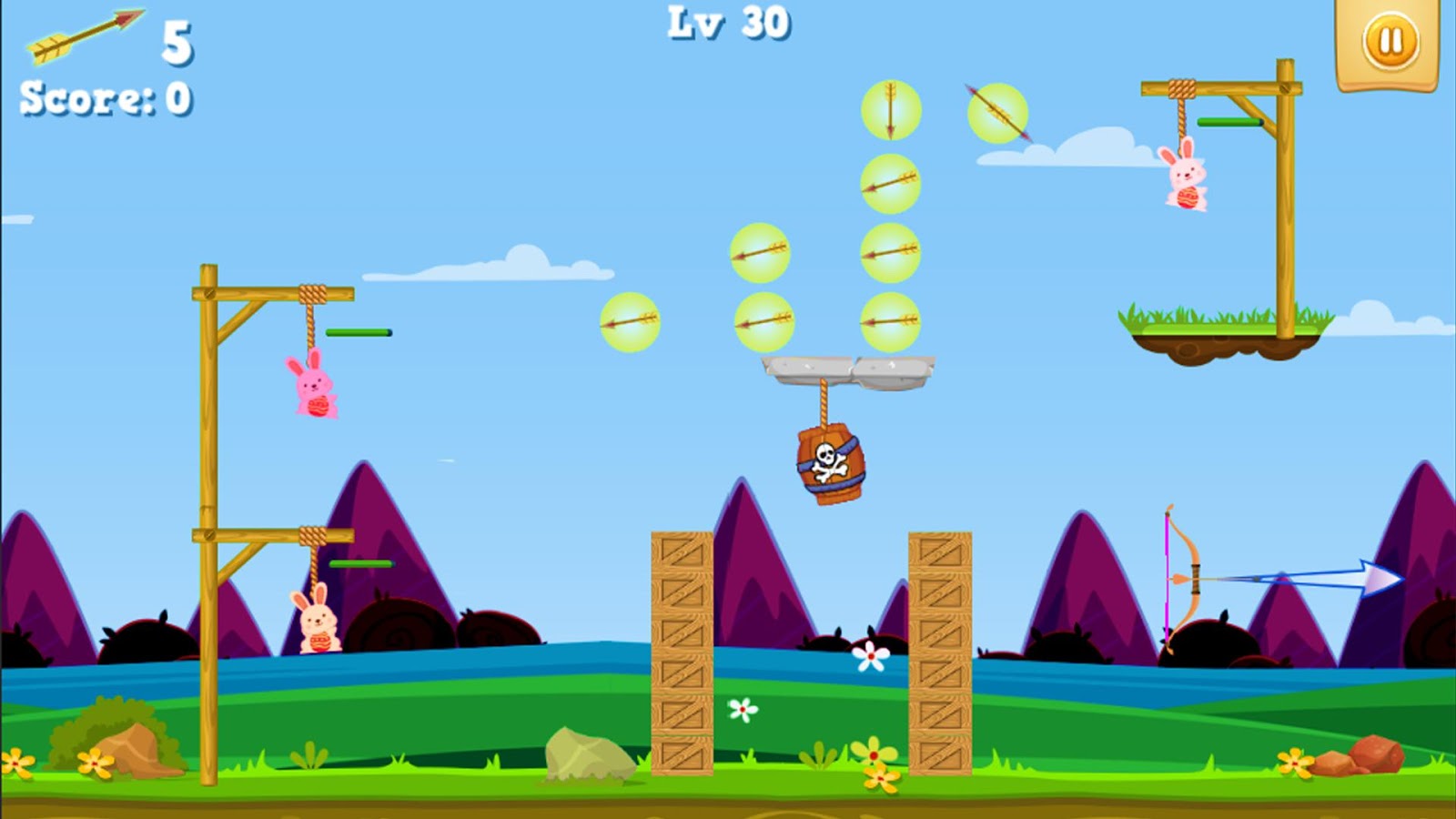 Bunny Shooter - Funny Archery Bow And Arrow Game截图5