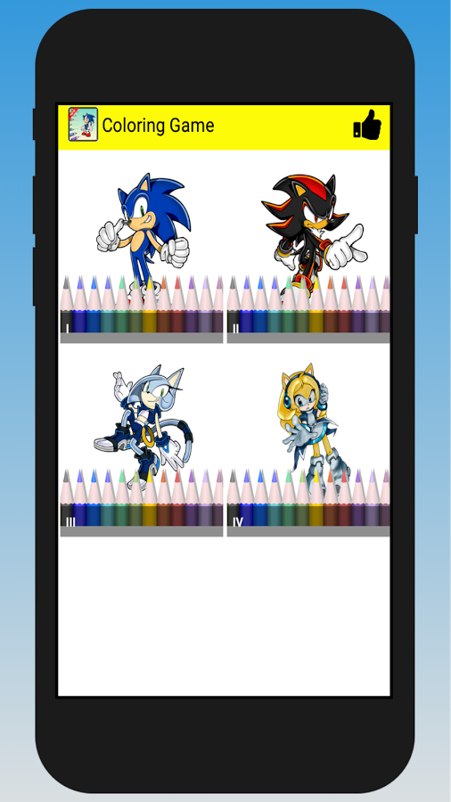 Coloring Book Game Sonic截图1