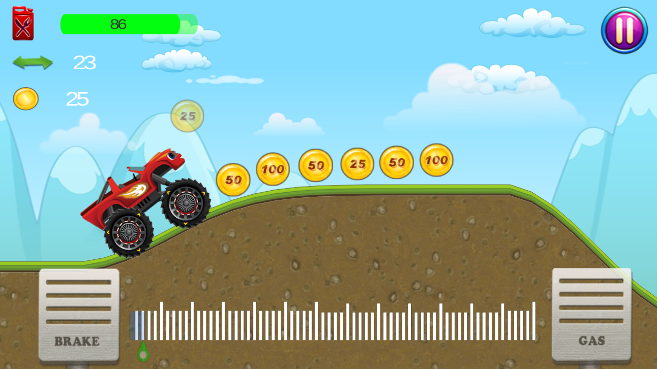 Blaze Monster Racing Car Game截图2