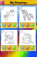 Coloring Little Unicorn Games截图1