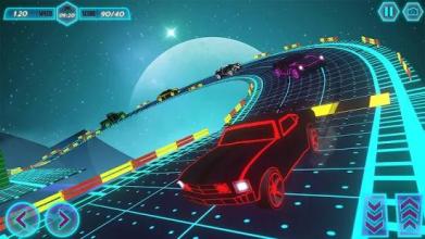 GT Racing Stunts: Car Driving (Neon)截图4