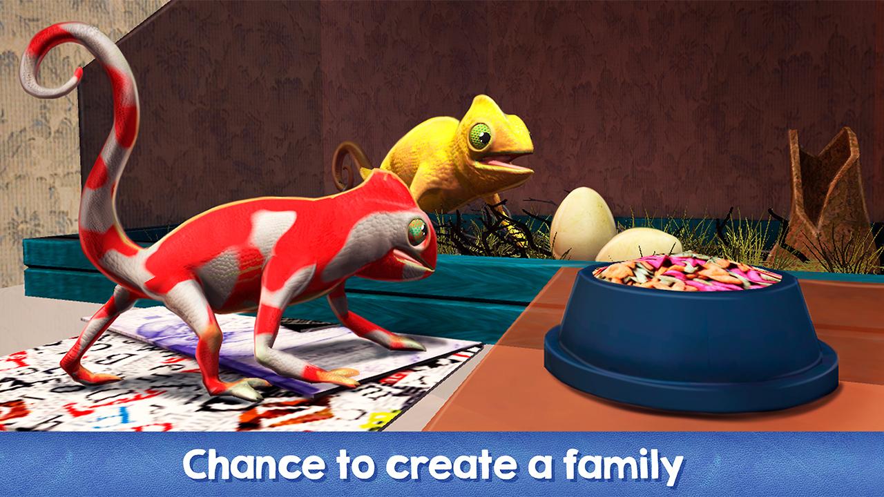 Chameleon Home Pet Lizard Simulator 3D截图2