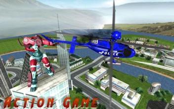 police robot helicopter transformation battle截图2
