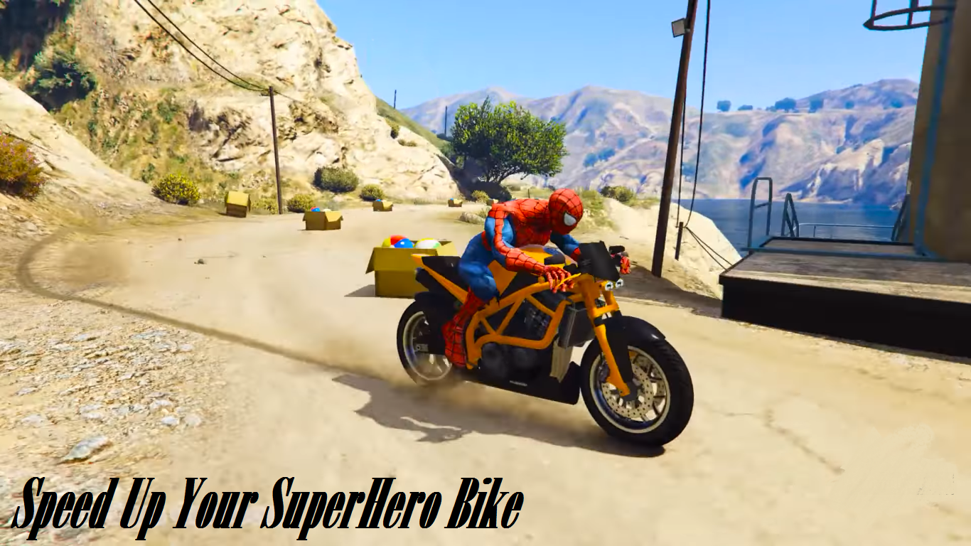 Superheroes Downhill Bike Race截图2