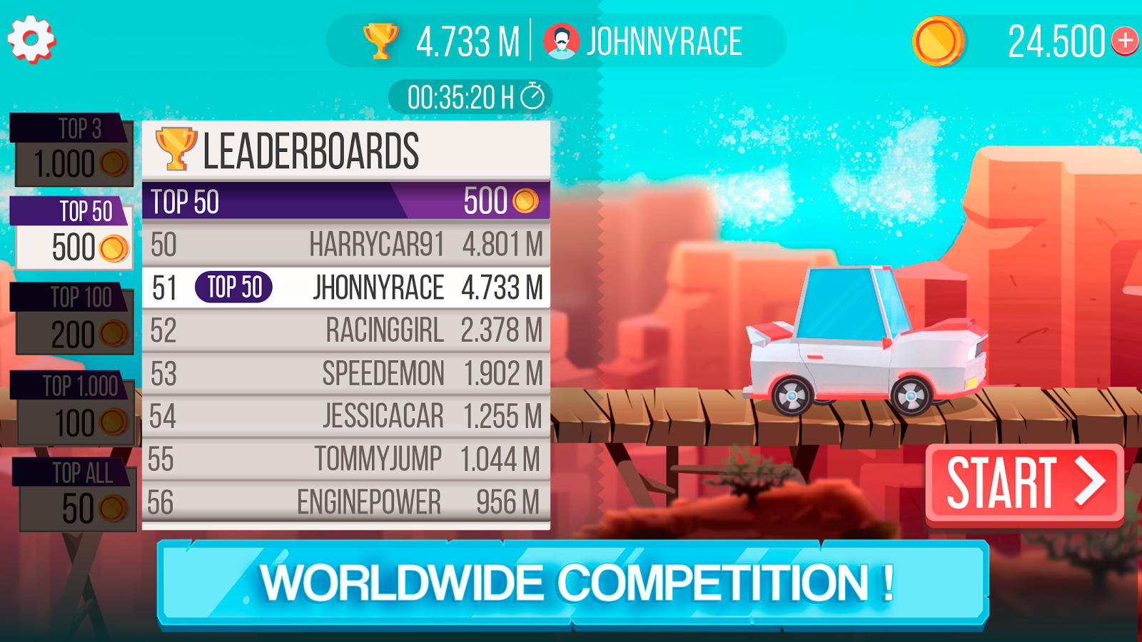 Drag ’n’ Jump - Online leaderboards截图5