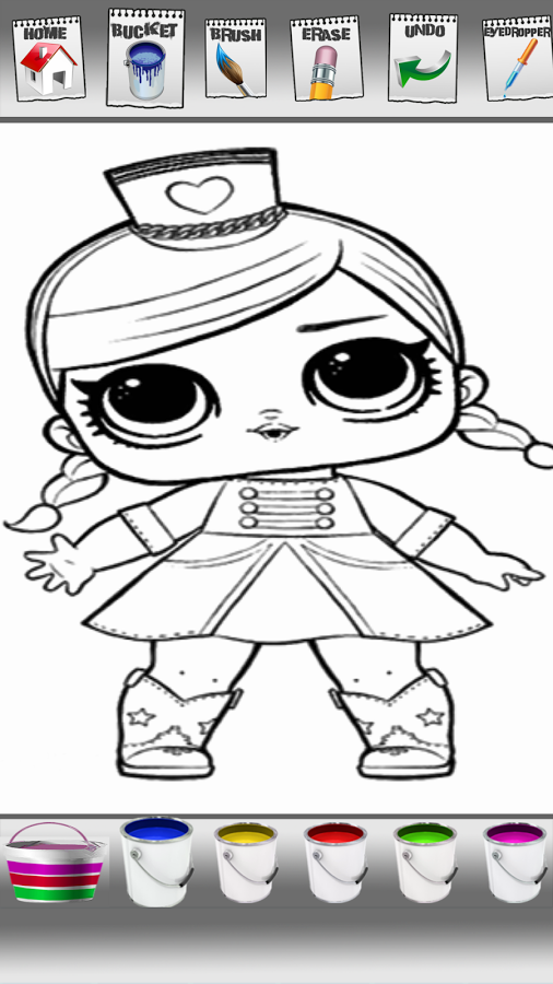 lol dolls surprise eggs and pets coloring book截图1