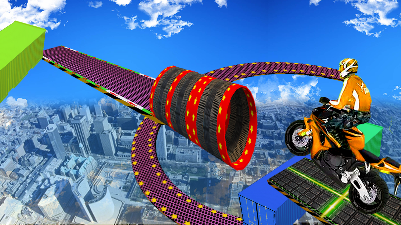 Bike Stunts : Crazy Drivers 3D截图1