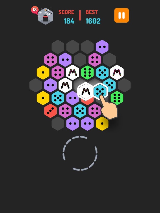 Merge Block Hexa: Dominoes Merged Puzzle截图4