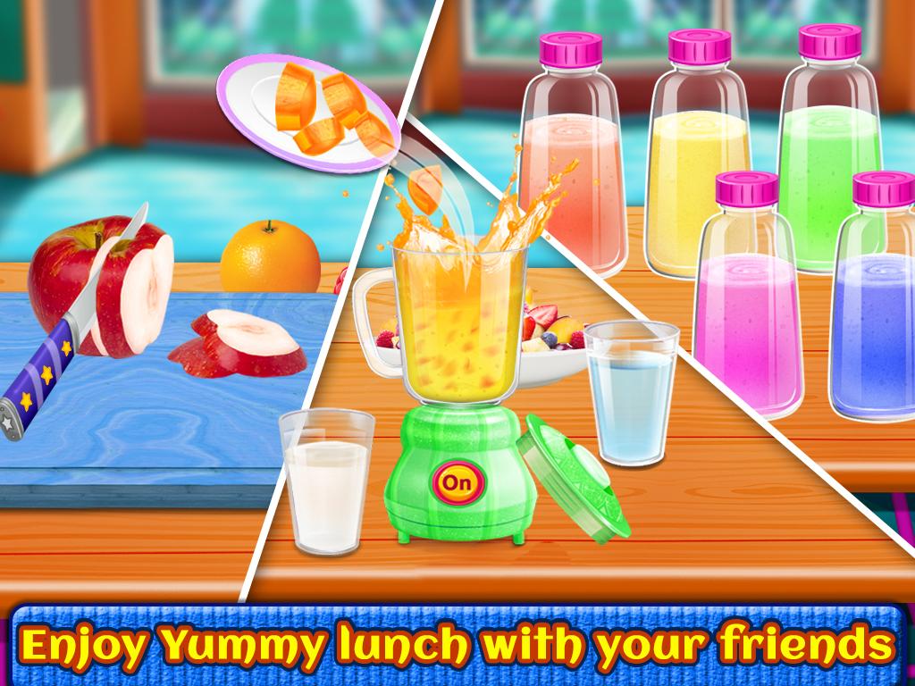 School Lunch Maker - Burger, Sandwich, Fries,Juice截图5