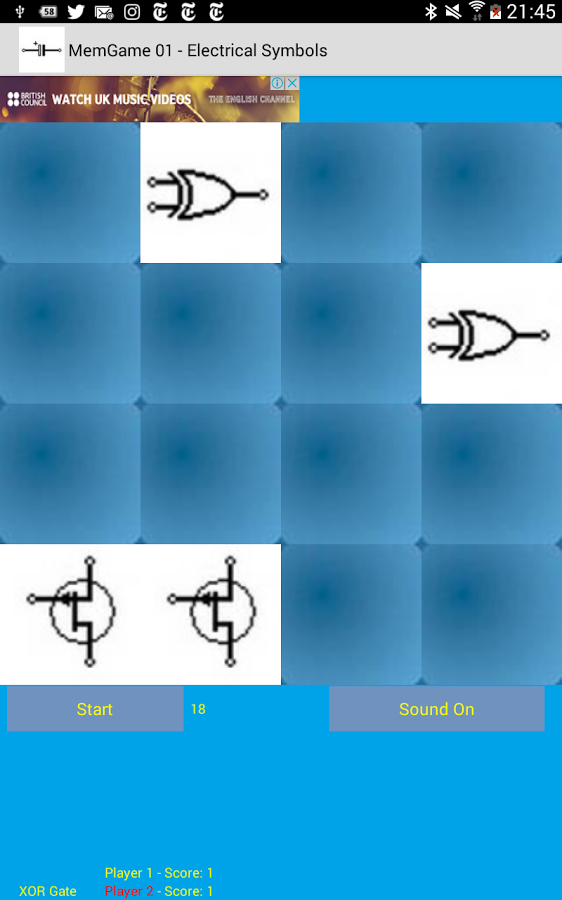 MemGame 01 - Electrical symbols截图2