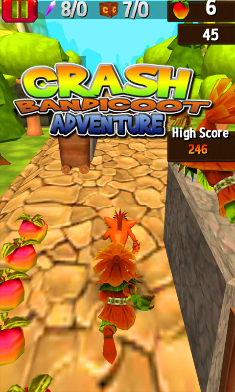 Adventure Crash bandicoot Run World N'sane截图1