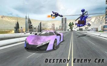 police robot helicopter transformation battle截图4