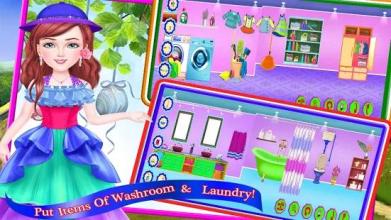 Princess Doll House Interior Decorating game截图2