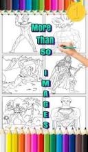 Superhero Coloring Book Pages :Coloring games free截图2